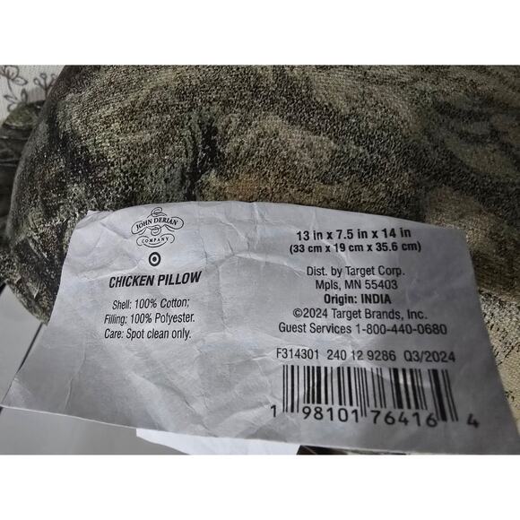 NWT John Derian for Target Chicken Pillow – Beaded Decorative Accent - Picture 15 of 15